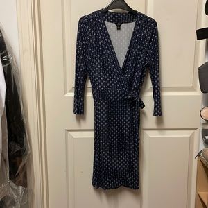 Anne Taylor Wrap Dress 3/4 sleeves